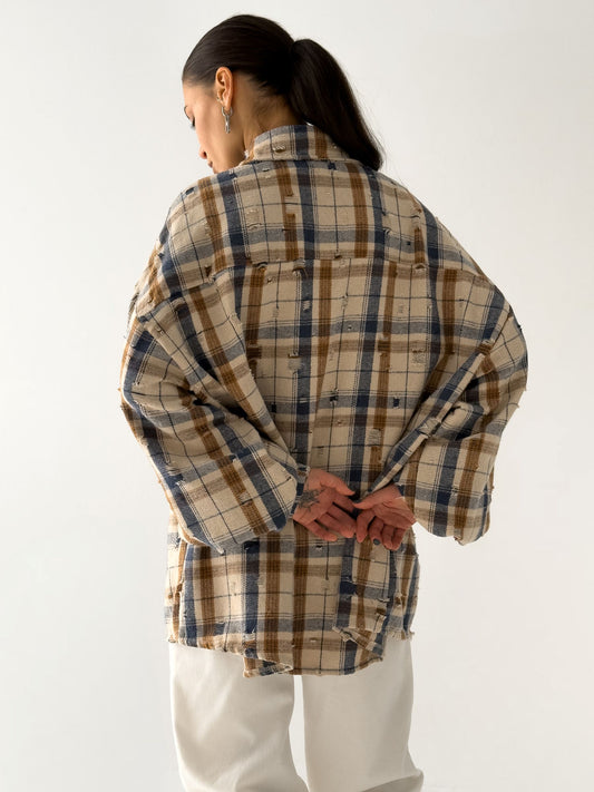 Сорочка тепла картата