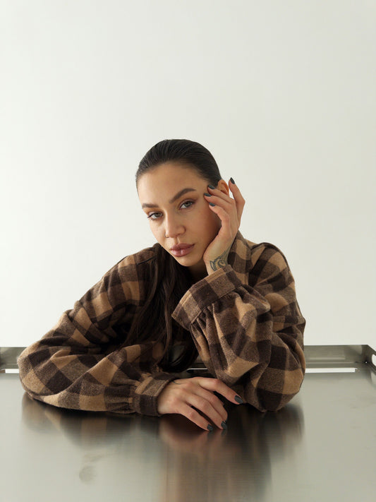 Сорочка тепла картата