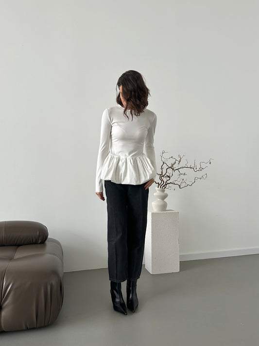 Лонгслів з баскою