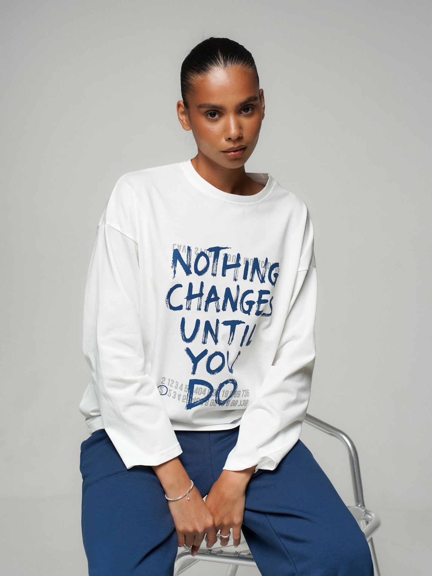 Лонгслів «Nothing changes until you do»