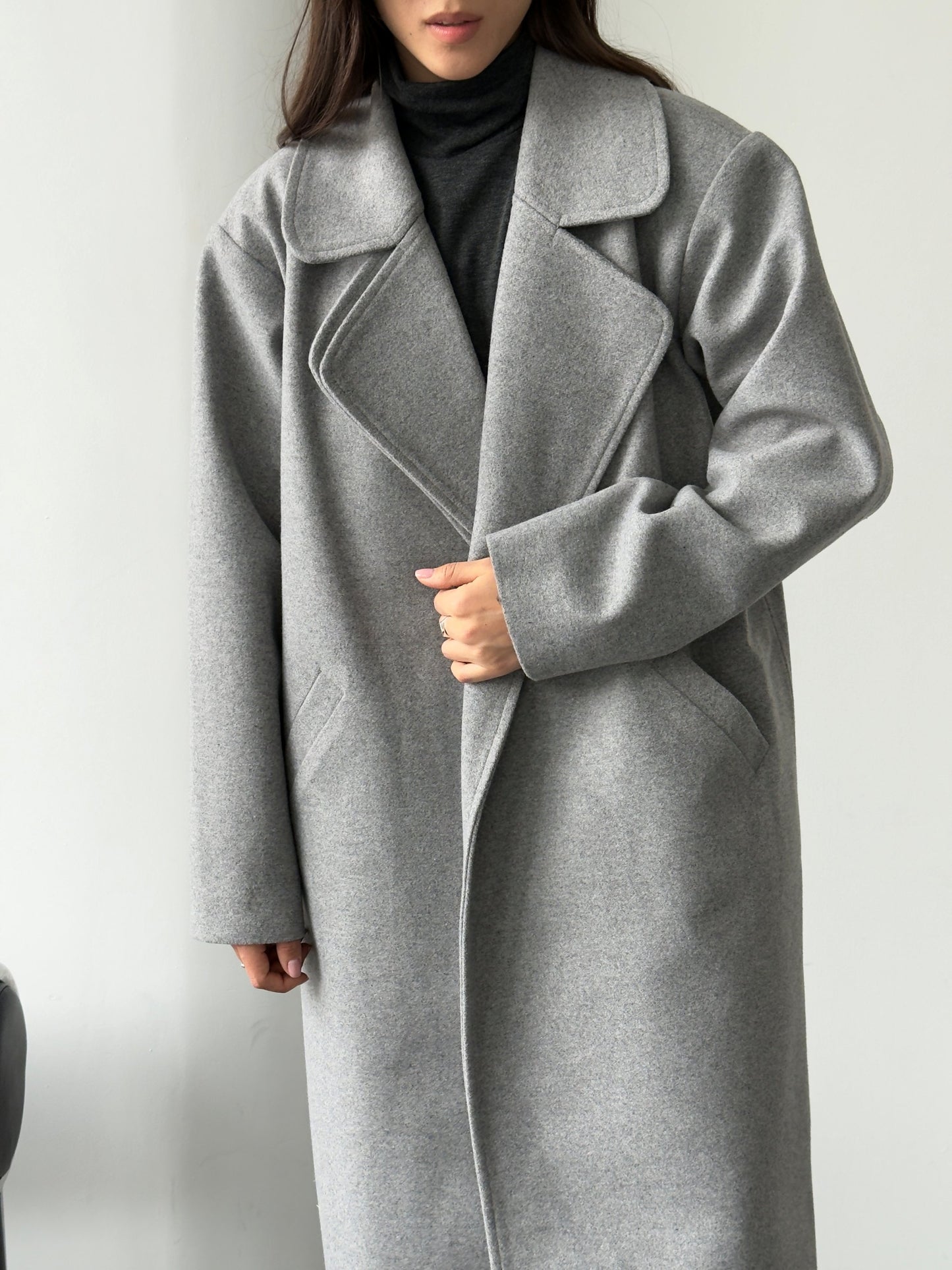 Пальто з подвійним бортом