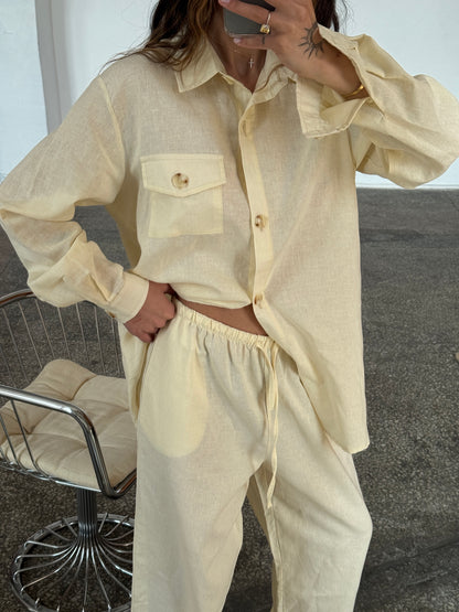 Штани з льону