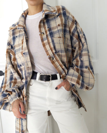 Сорочка тепла картата