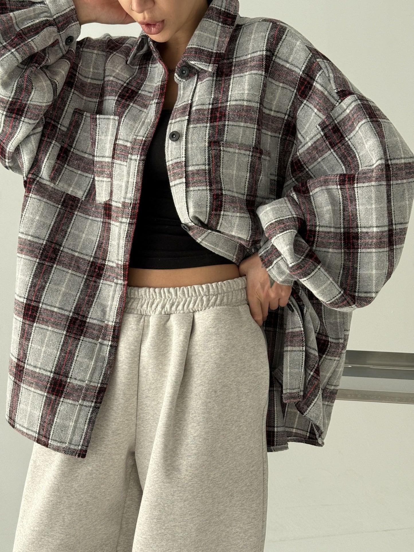 Сорочка тепла картата