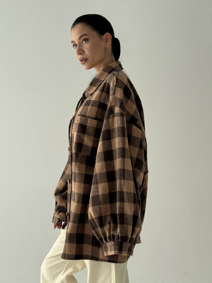 Сорочка тепла картата