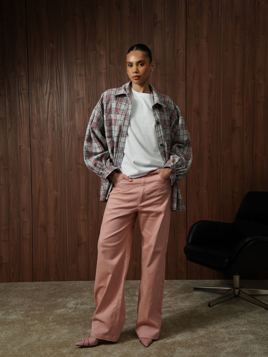 Джинси рожеві