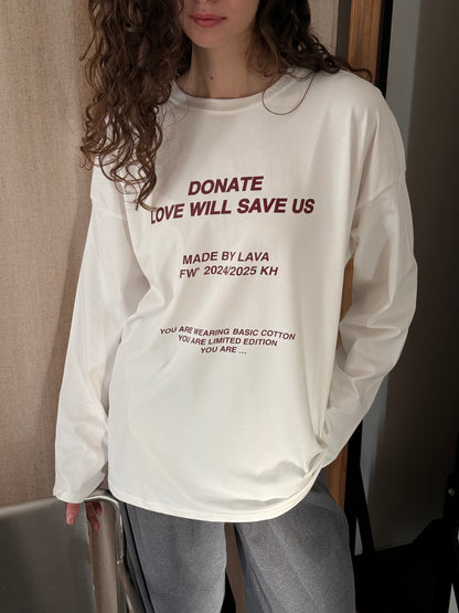 Лонгслів Donate