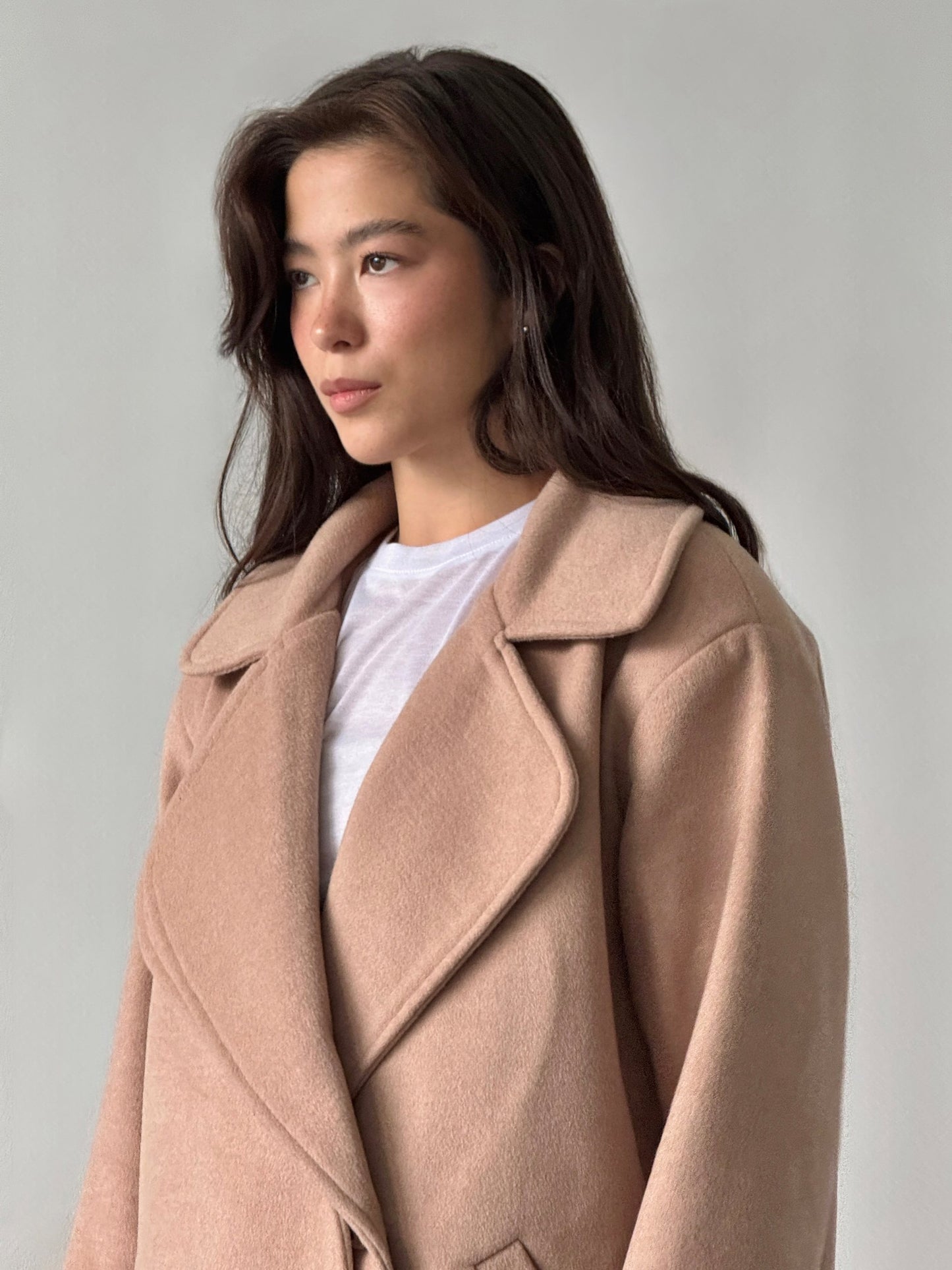 Пальто з подвійним бортом