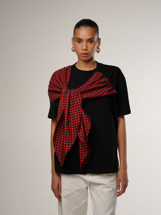 Футболка з бантом