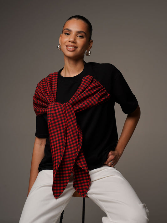 Футболка з бантом