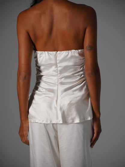 Сатиновий костюм з топом