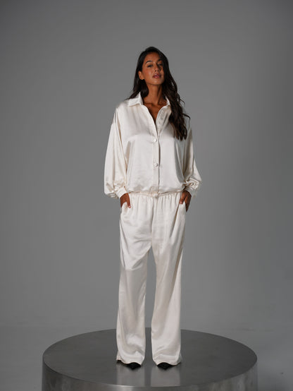 Сатиновий костюм з сорочкою