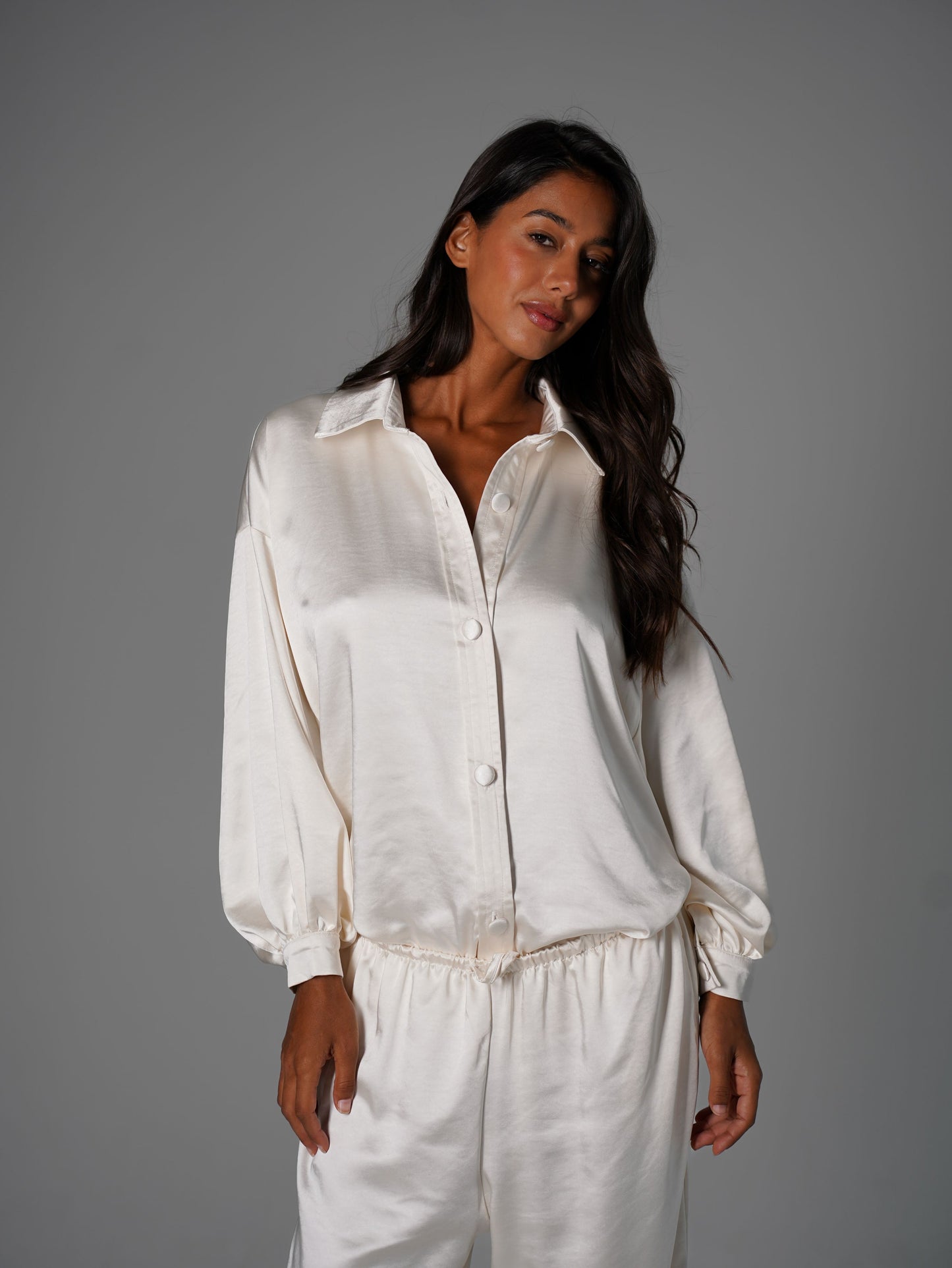 Сатиновий костюм з сорочкою