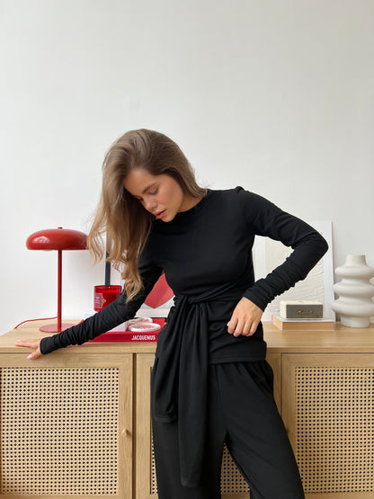 Лонгслів з трикотажу