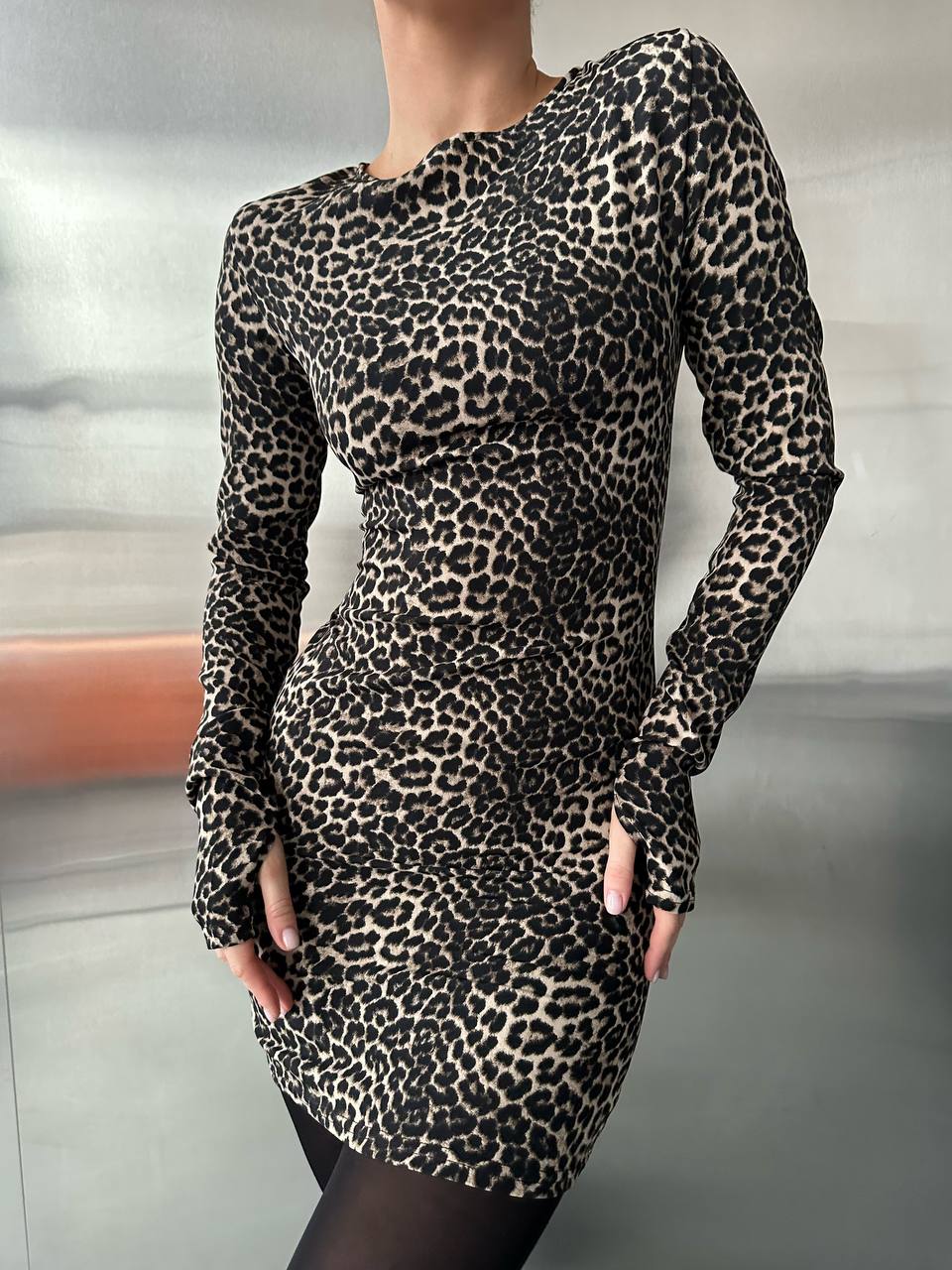 Сукня леопард